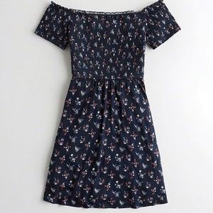 Hollister Smocked Off-The-Shoulder Dress